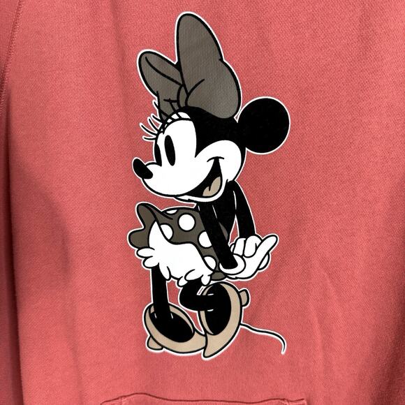 Disney x Uniqlo Women’s Minnie Mouse Hoodie Sweatshirt Dress Size Medium Cozy - Picture 2 of 6